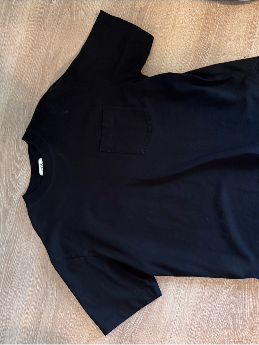Cos Classic Black Pocket Tee